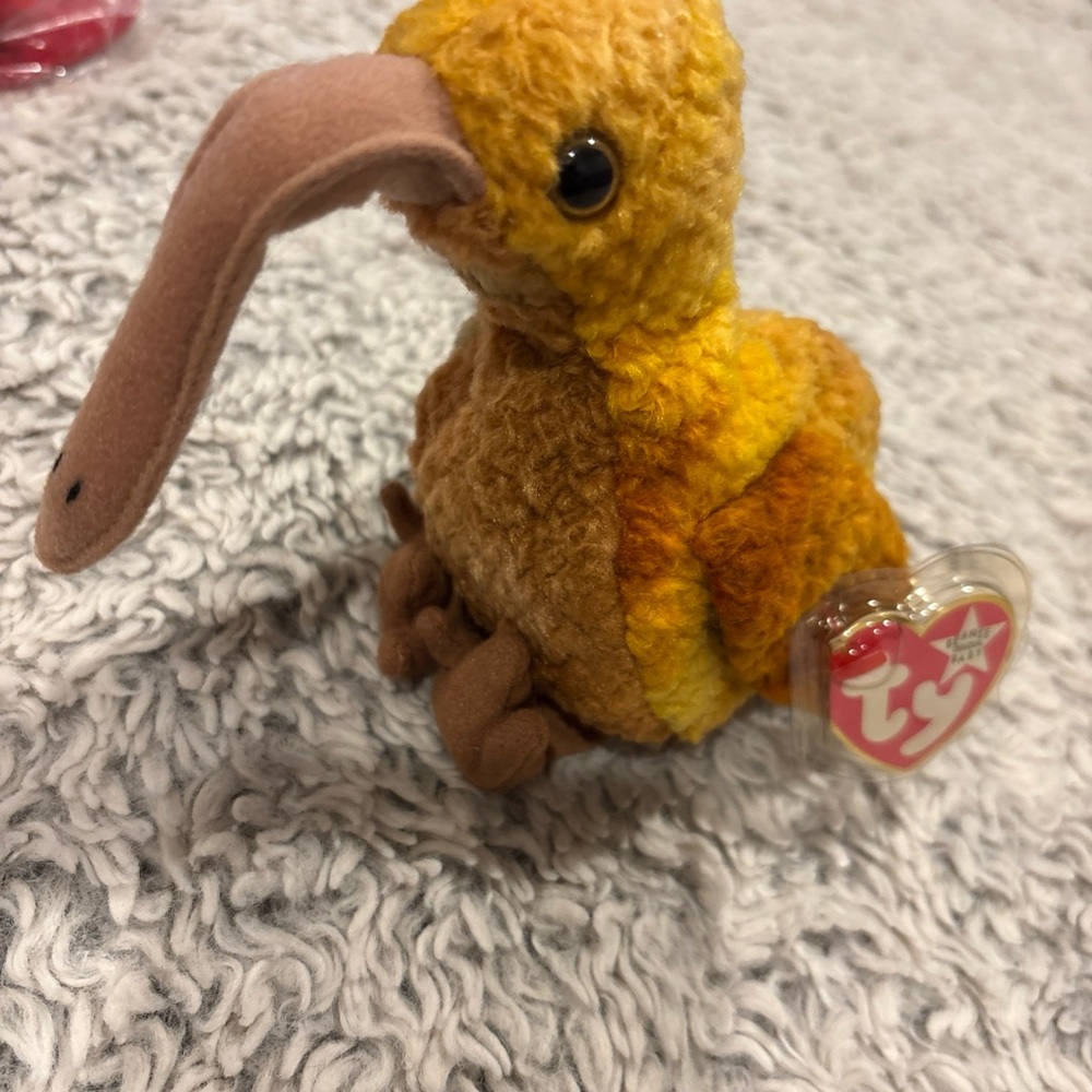 Ty Beanie Babies‎ Beak the Kiwi Bird Plush 1998